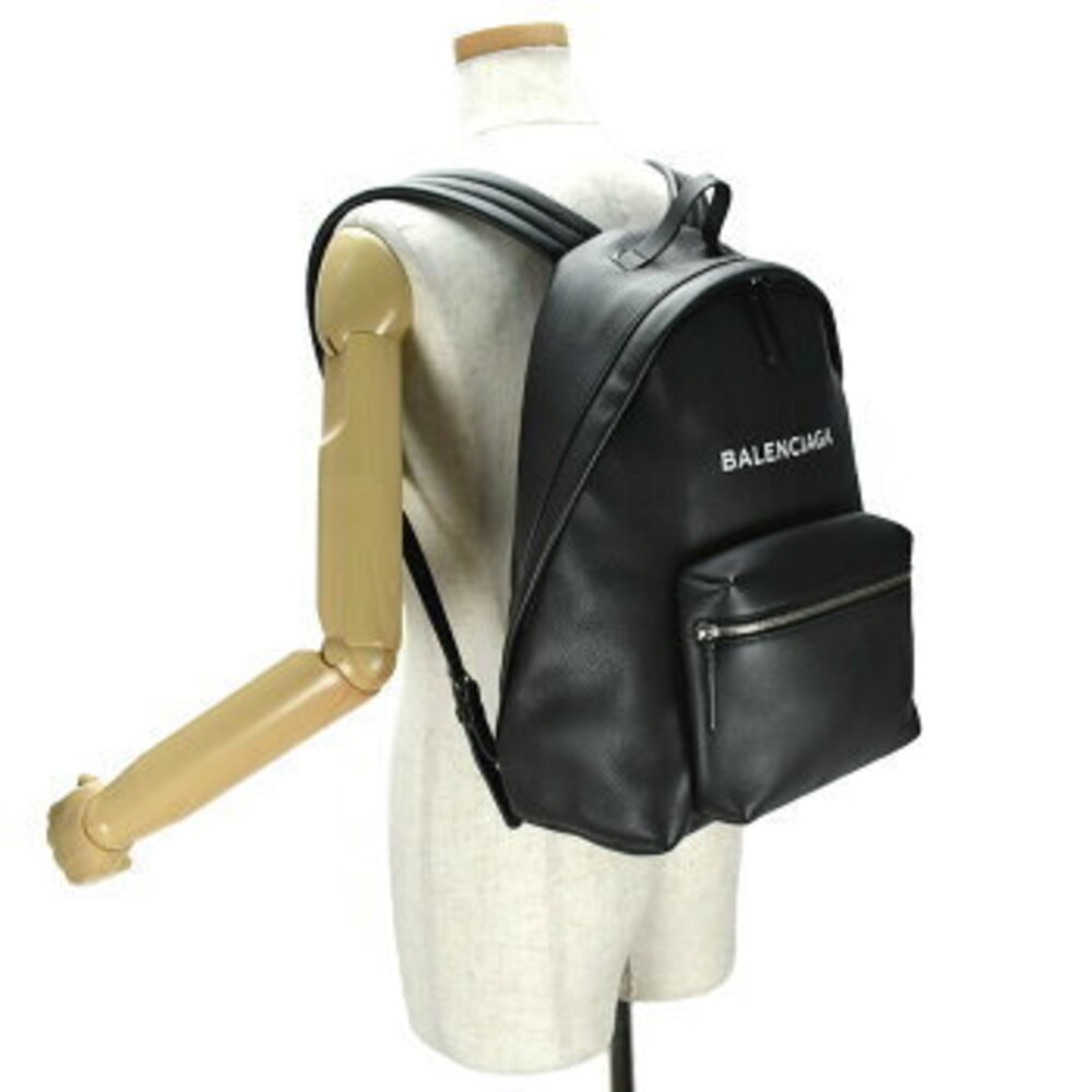 Balenciaga Black Backpack Everyday Logo Leather - Picture 10 of 10